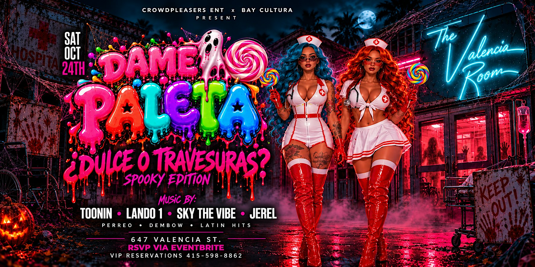 DAME PALETA: SPOOKY EDITION | PERREO y DEMBOW | SAN FRANCISCO HALLOWEEN
