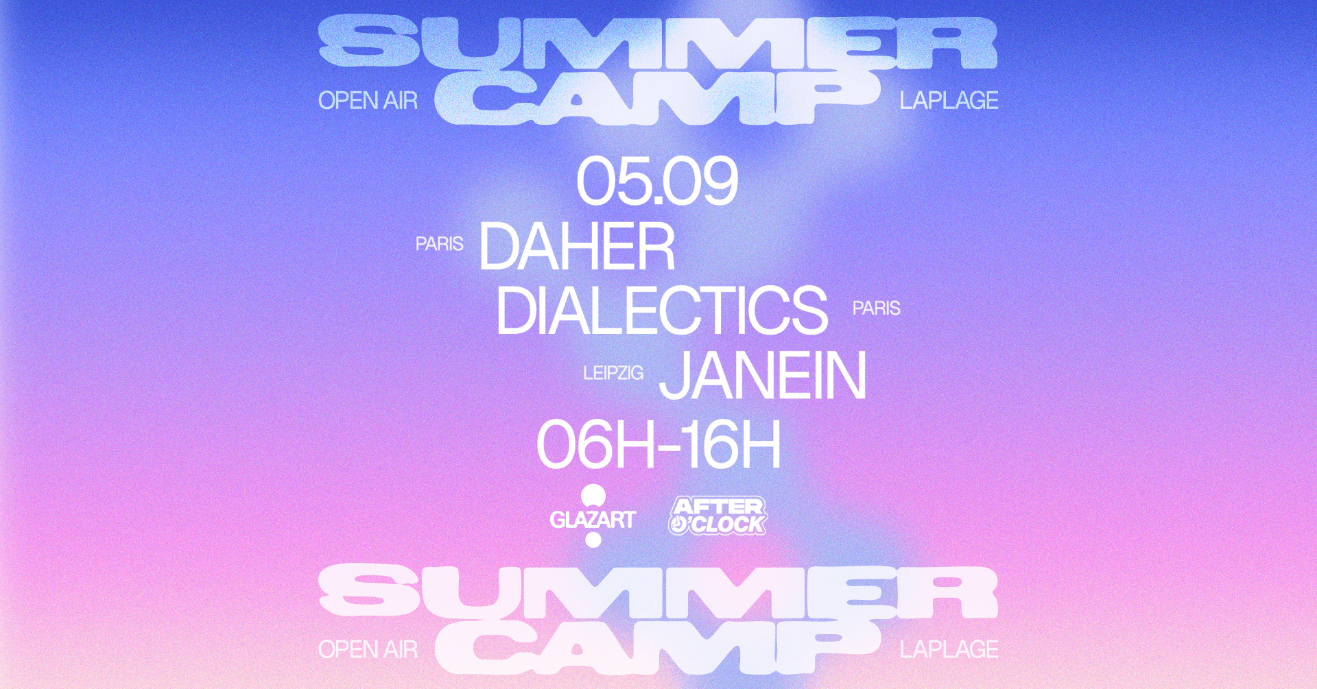 After O'clock X La Plage Open Air: JANEIN, Daher & More
