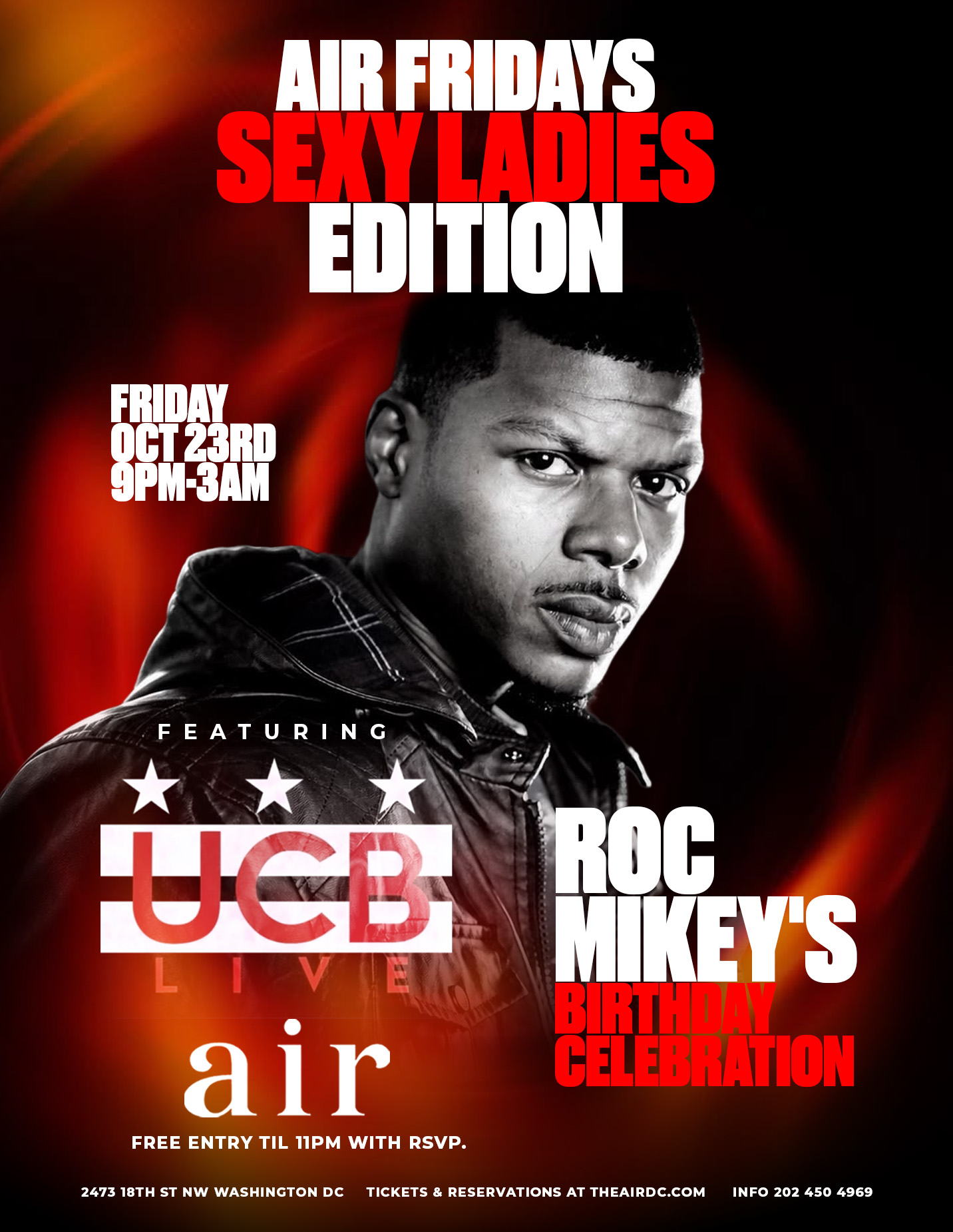 Air Fridays: Sexy Ladies Edition | UCB Live + Roc Mikey's Birthday | Free RSVP