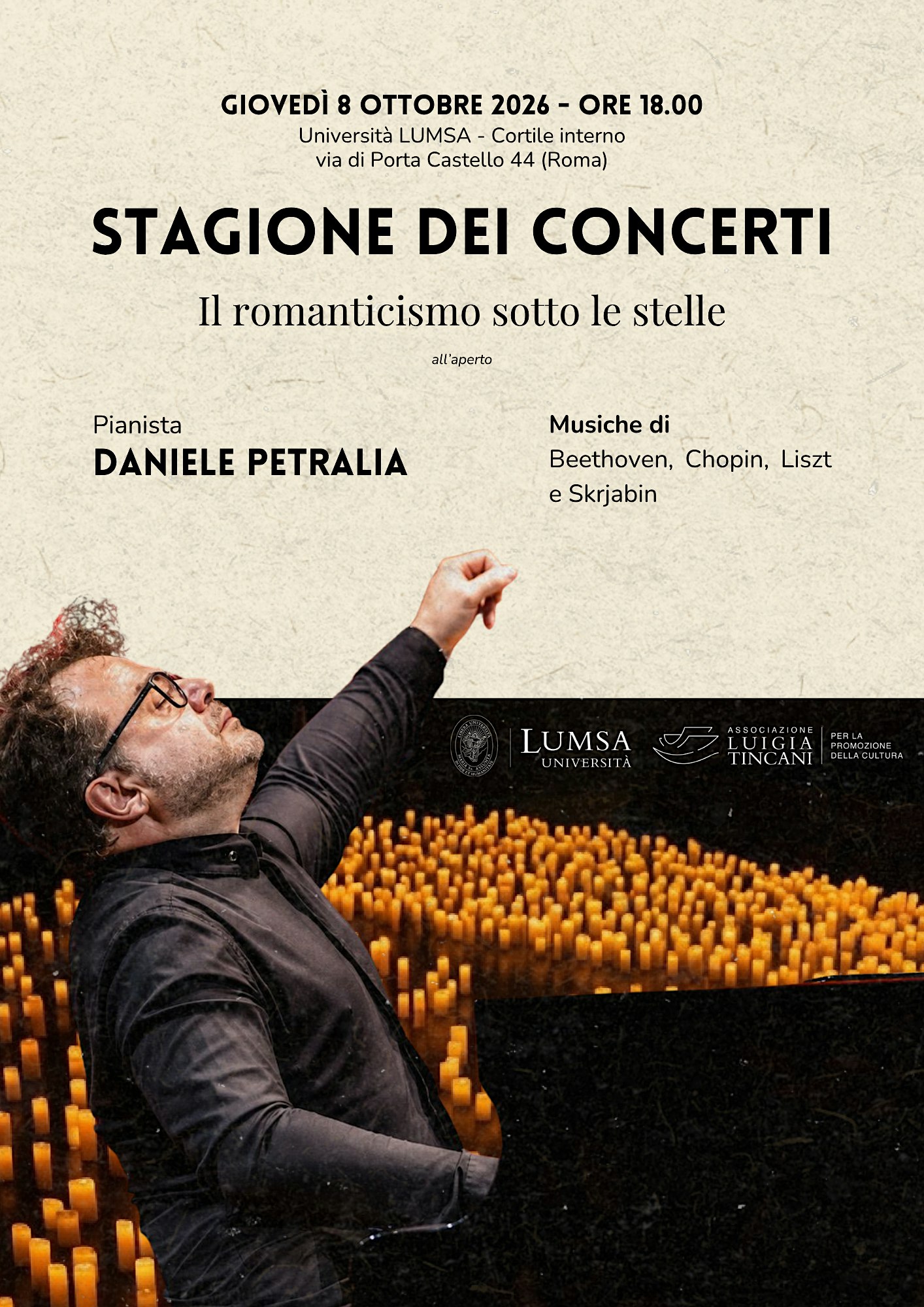 La stagione dei concerti: Il romanticismo sotto le stelle