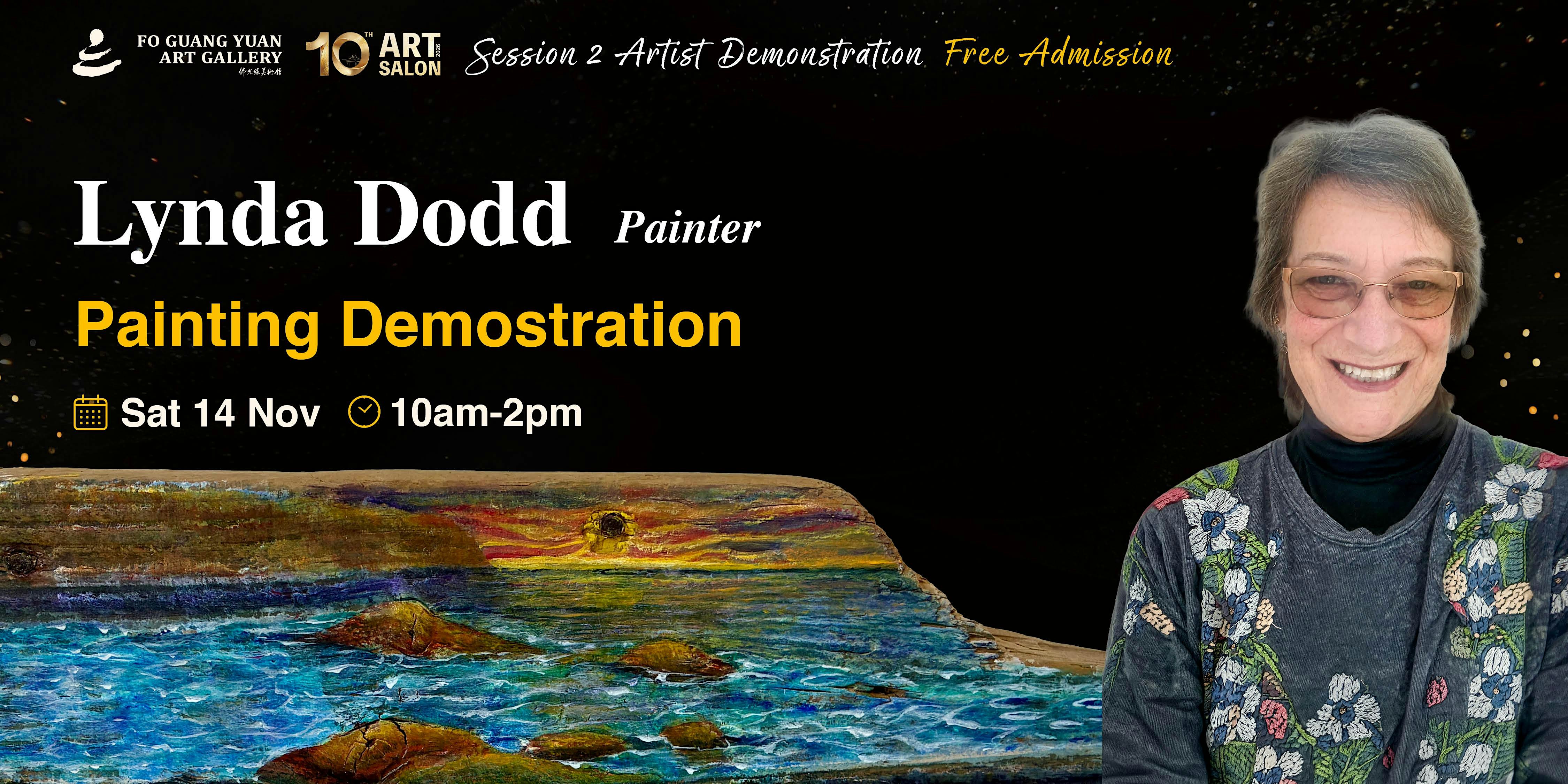 2026 Art Salon Live Demo by Painter & Resin Artist Leda Daniel