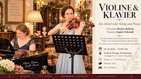 Ein Abend voller Klang und Poesie - Violine & Klavier