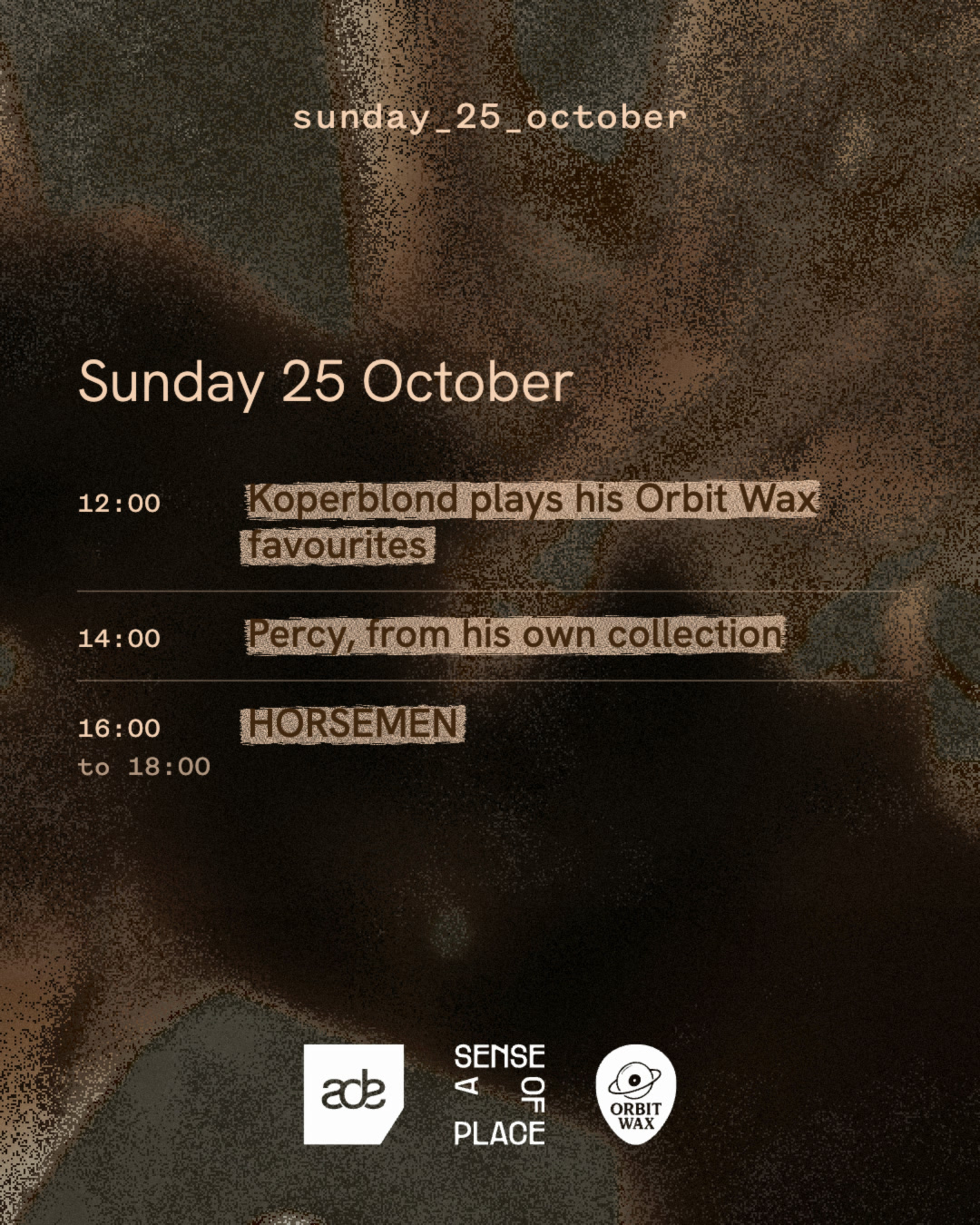 Selectors Sunday - Orbit Wax invites
