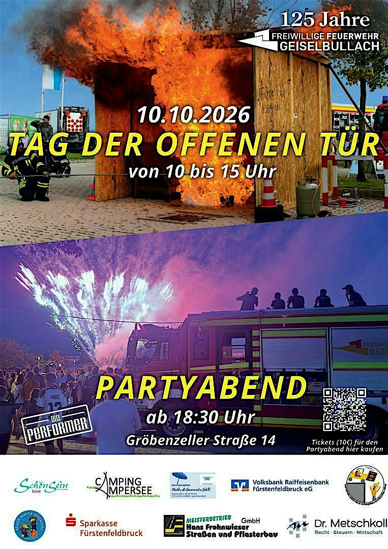 Festabend Jubiläum Feuerwehr Geiselbullach mit „Die Performer"