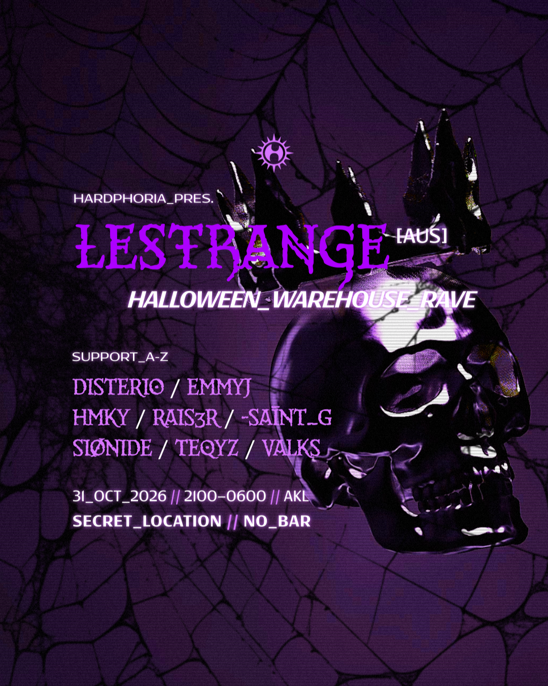 Hardphoria: LESTRANGE [AUS] HALLOWEEN WAREHOUSE RAVE