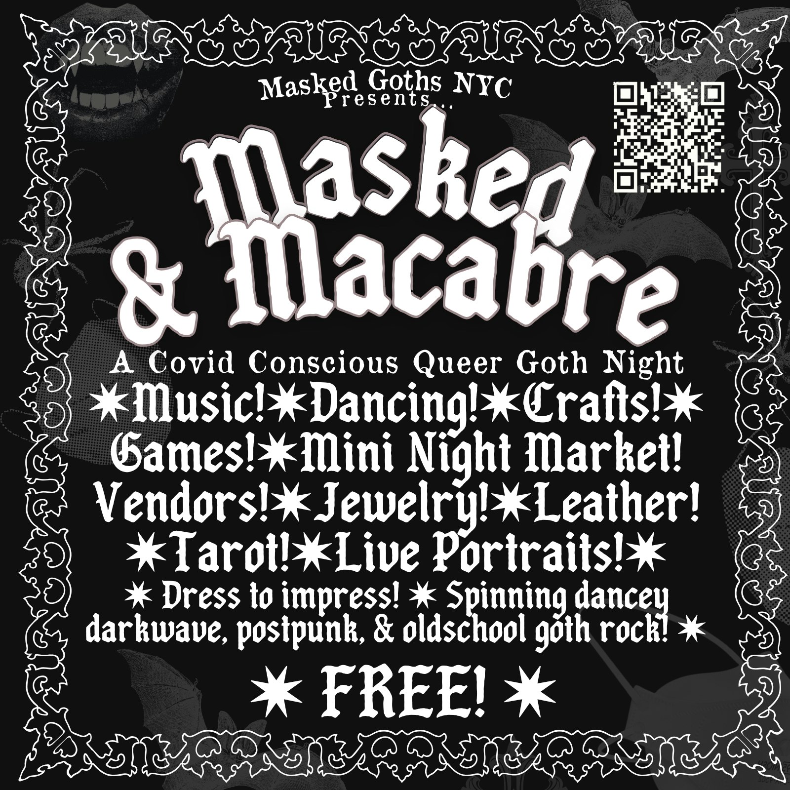 DOWNSTAIRS: Masked and Macabre