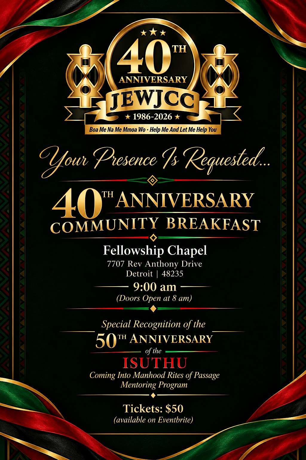 JEWJCC 40th Anniversary Community Breakfast