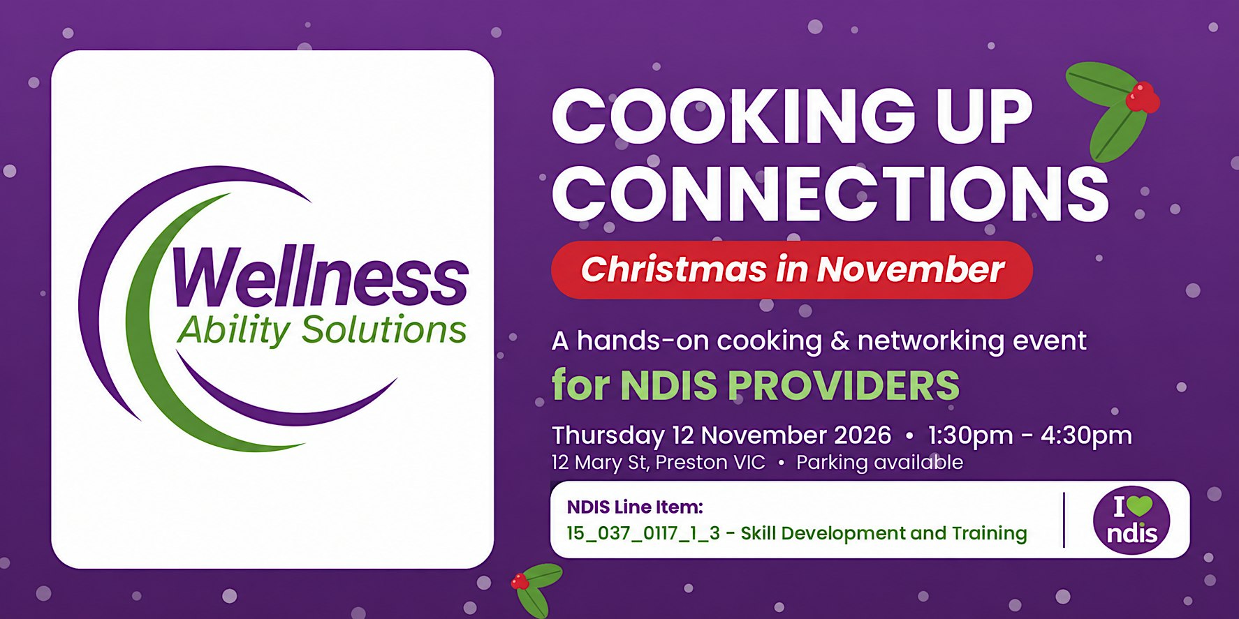 Cooking Up Connections: Christmas in November for NDIS Providers