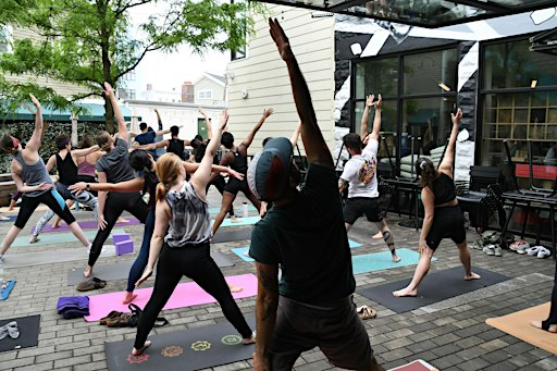 Yoga in the Beer Garden