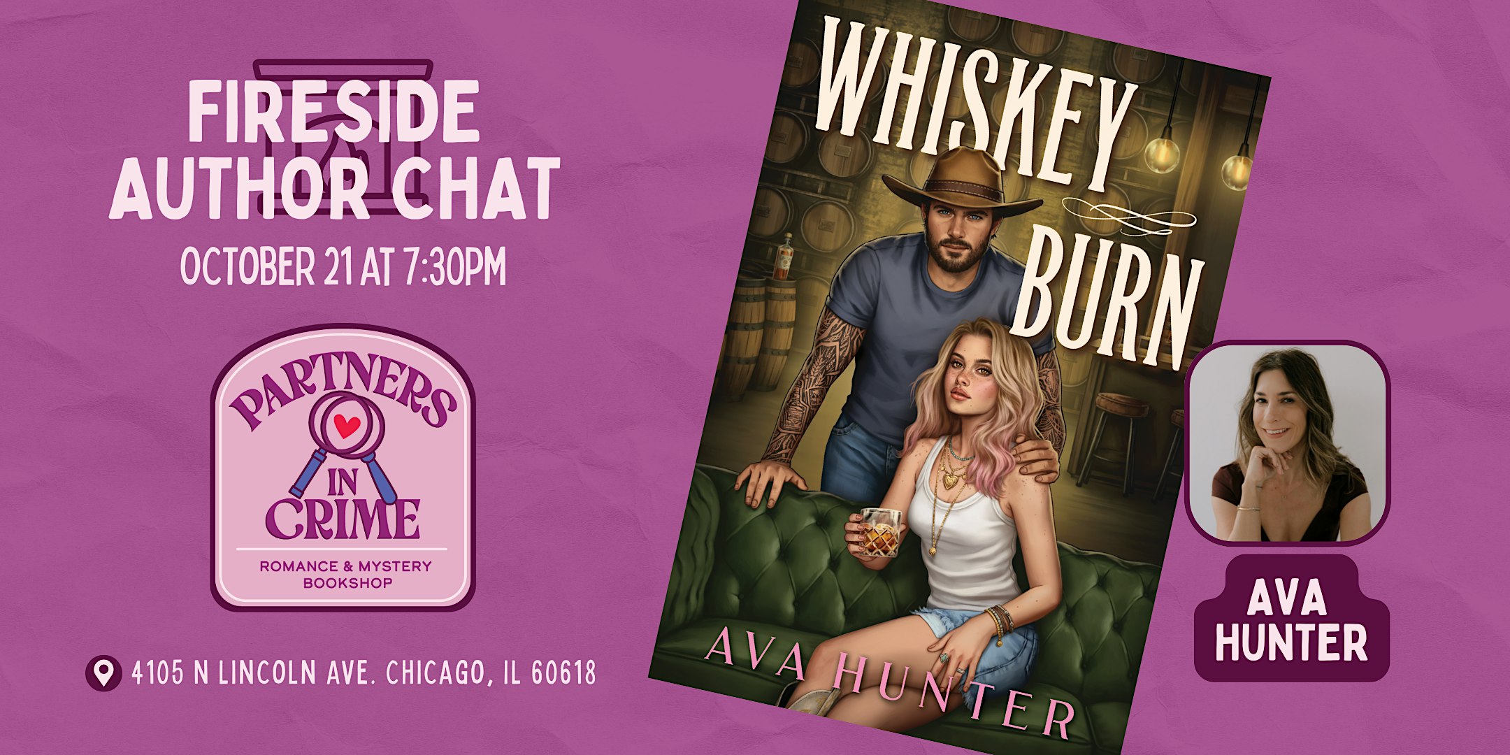 Fireside Author Chat With Ava Hunter