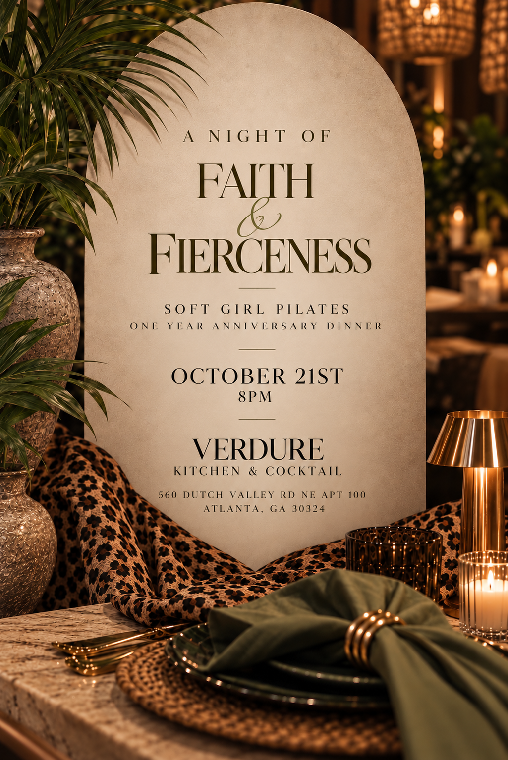 Faith & Fierceness Dinner