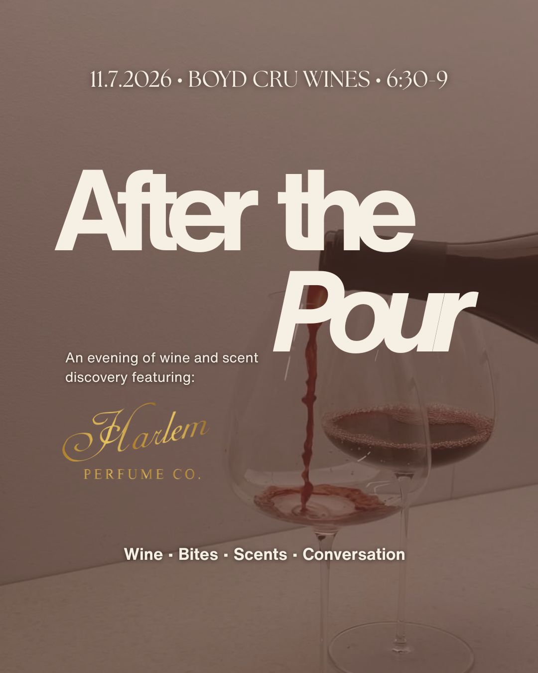 After the Pour | A Wine Tasting Experience