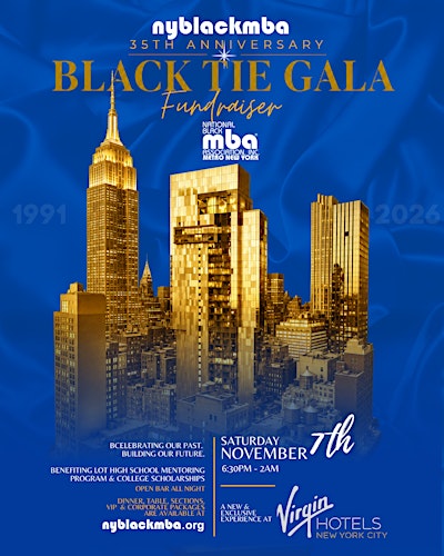 NYBLACKMBA 35th Anniversary Black Tie Gala Fundraiser