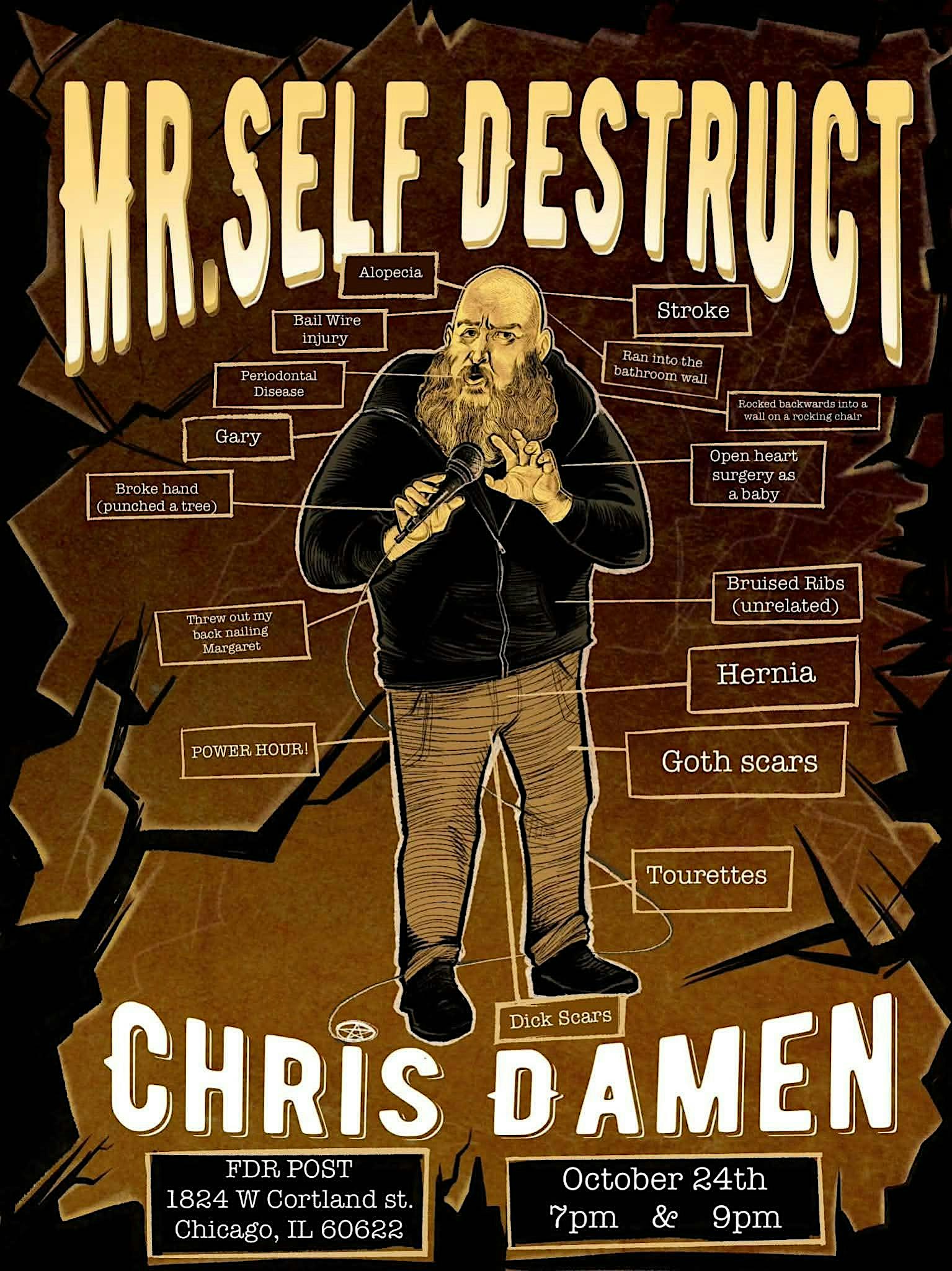 Mr. Self-Destruct an Album Recording by Chris Damen