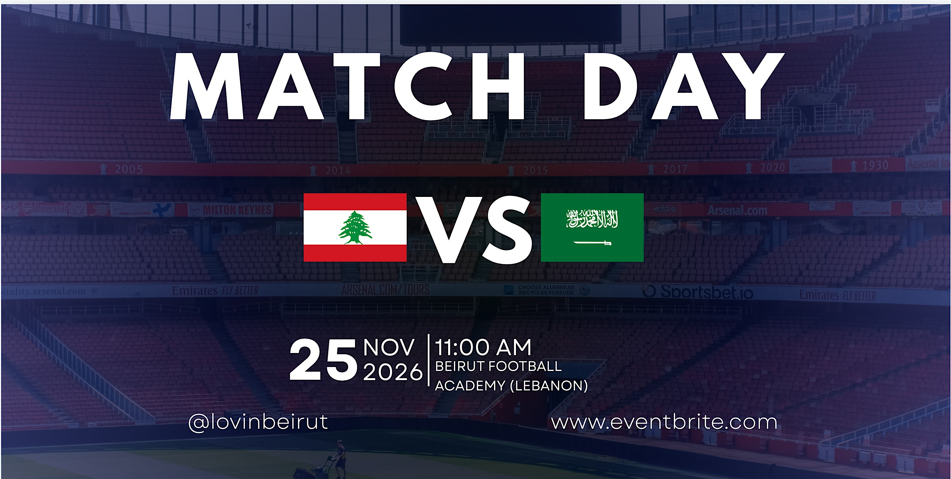 MATCH DAY (LEBANON VS SAUDI ARABIA)