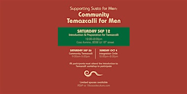 Supporting Susto for Men: Community Temazcalli for Men
