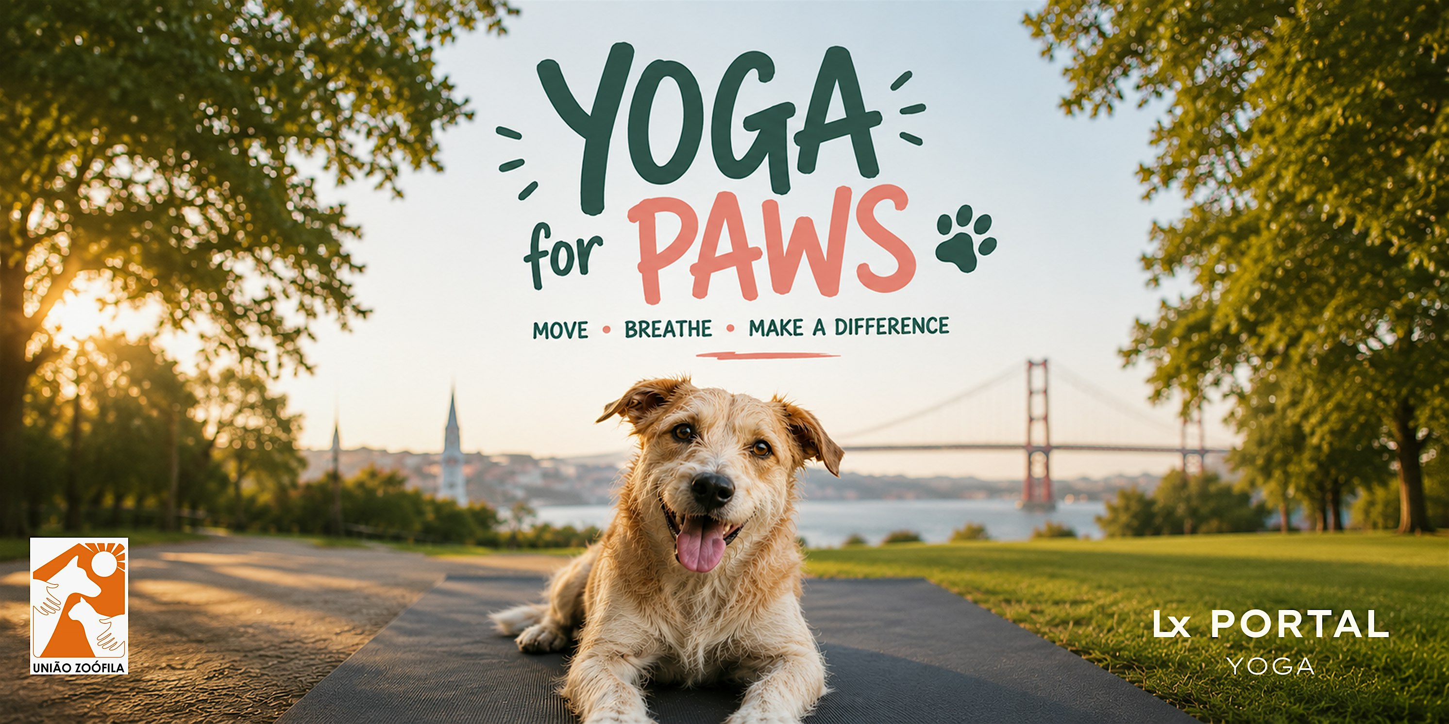 Yoga for Paws Fundraiser  - Outdoor Puppy Yoga Class by LX Portal Yoga