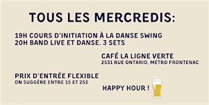 SWING DANCE LIVE BAND at Mercredis Swing!