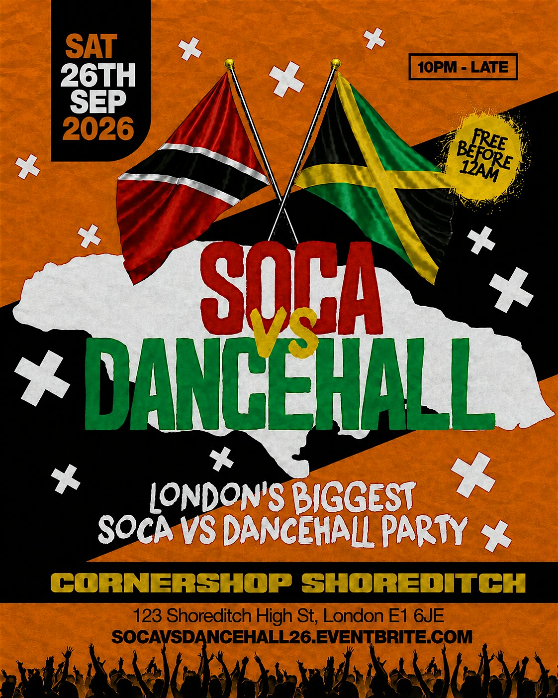 Soca vs Dancehall Shoreditch – Everyone Free Before 12AM