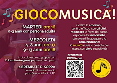 Prova GIOCOMUSICA 4-8 anni