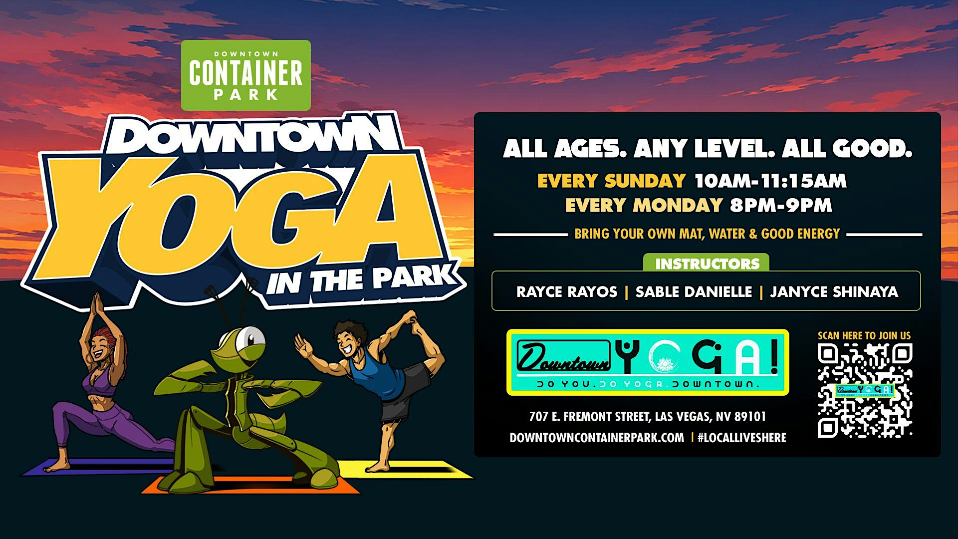 Downtown Yoga in the Park: Las Vegas