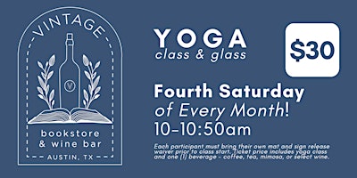 Yoga: Class and a Glass