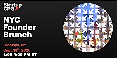 Startup CPG NYC Founder Brunch - Sept. 2026