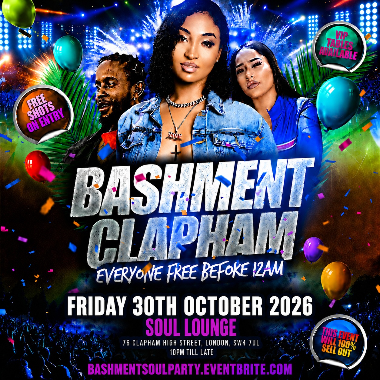 Bashment & Afrobeats Clapham Party
