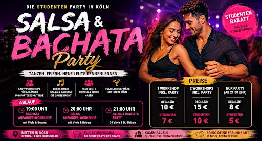 Studenten Salsa Bachata Party Köln