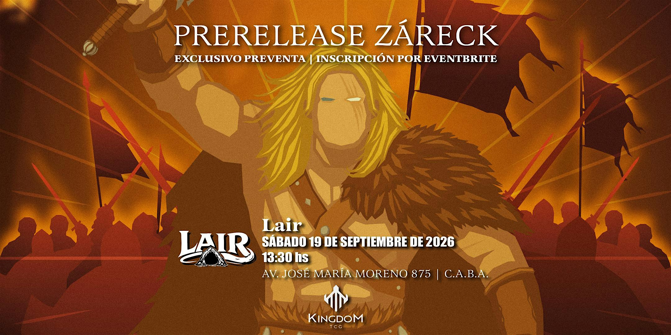 Prerelease Záreck™ - Lair (19-09-2026) | Kingdom TCG™