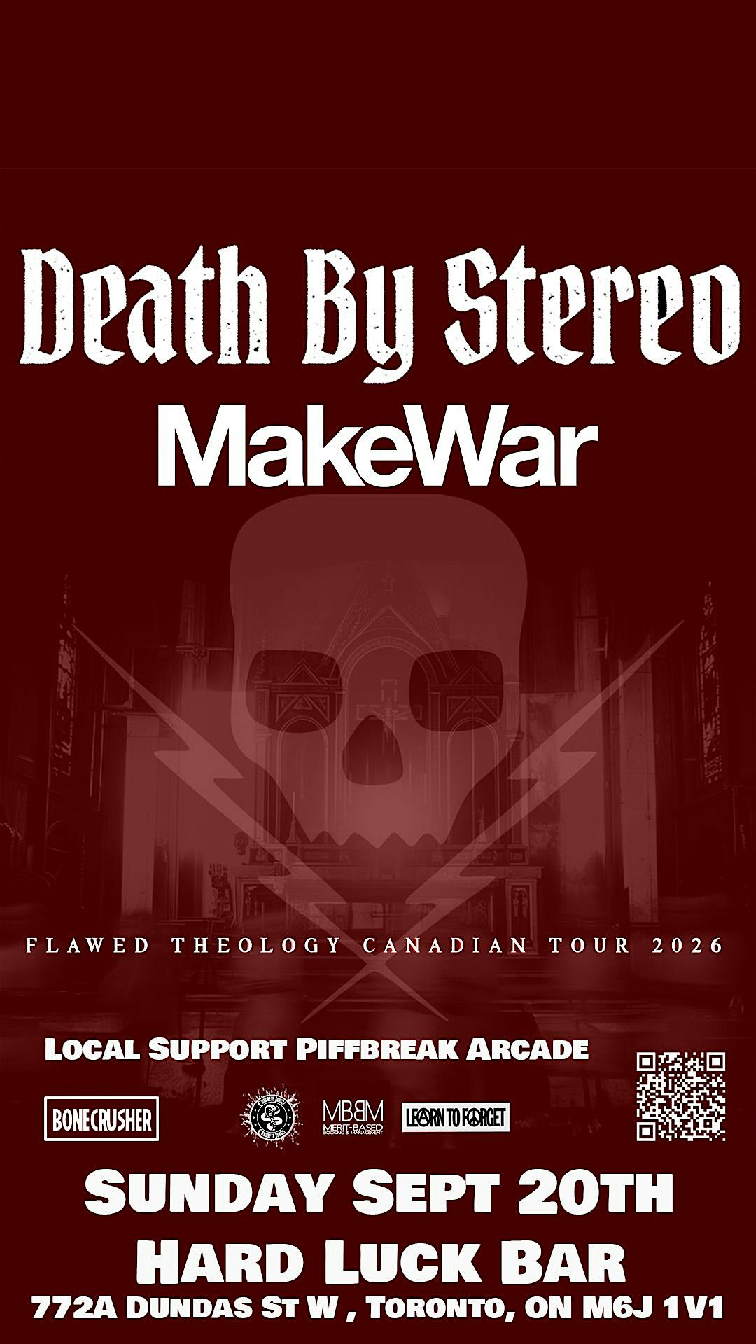 Death By Stereo, MakeWar with support Piffbreak Arcade