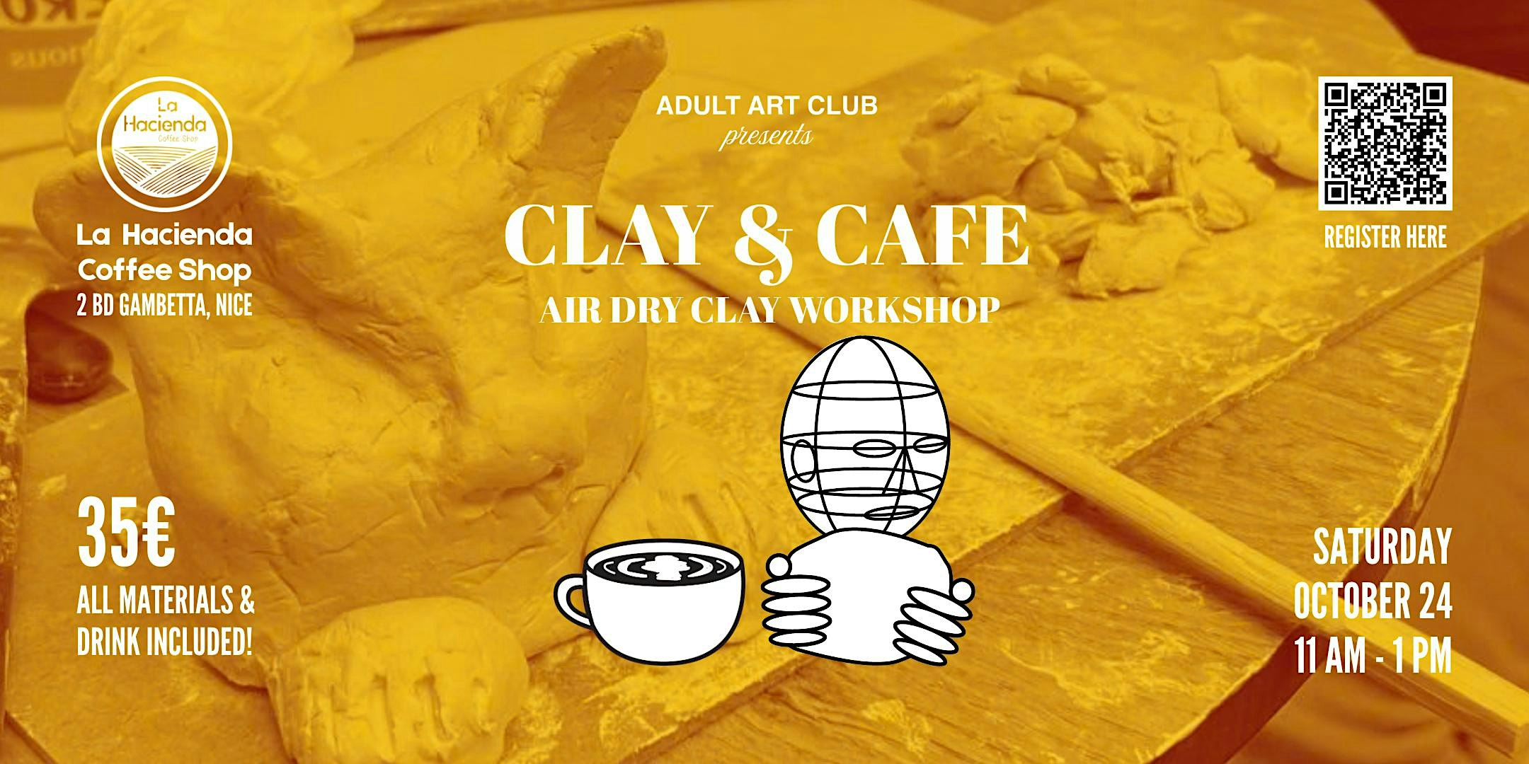 Clay & Cafe: Air Dry Clay Workshop at Local Coffee Shop (Nice, FR)