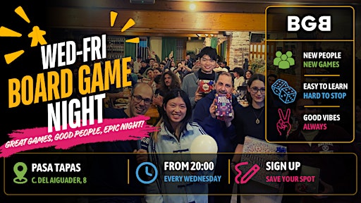 Board Game Night @ Pasa Tapas!