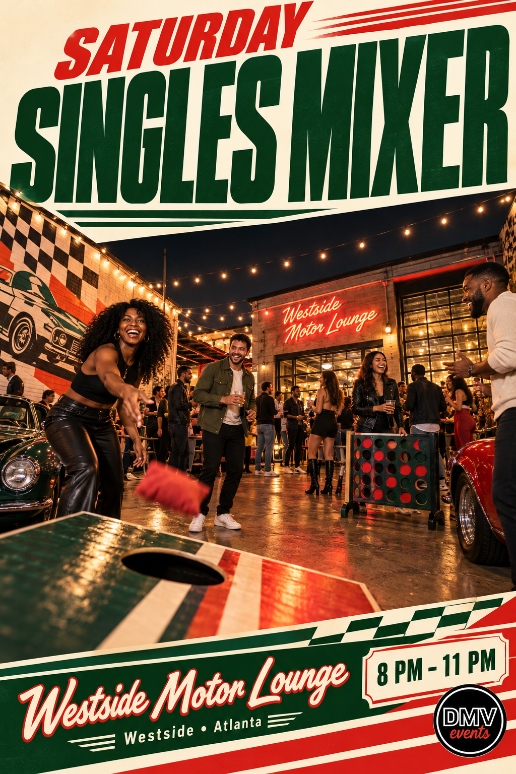 SATURDAY NIGHT SINGLES MIXER IN ATLANTA AT WESTSIDE MOTOR LOUNGE 💘