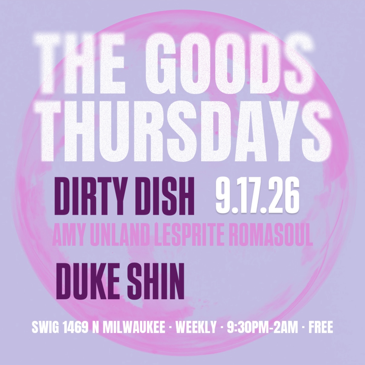 Goods Thursdays: Dirty Dish