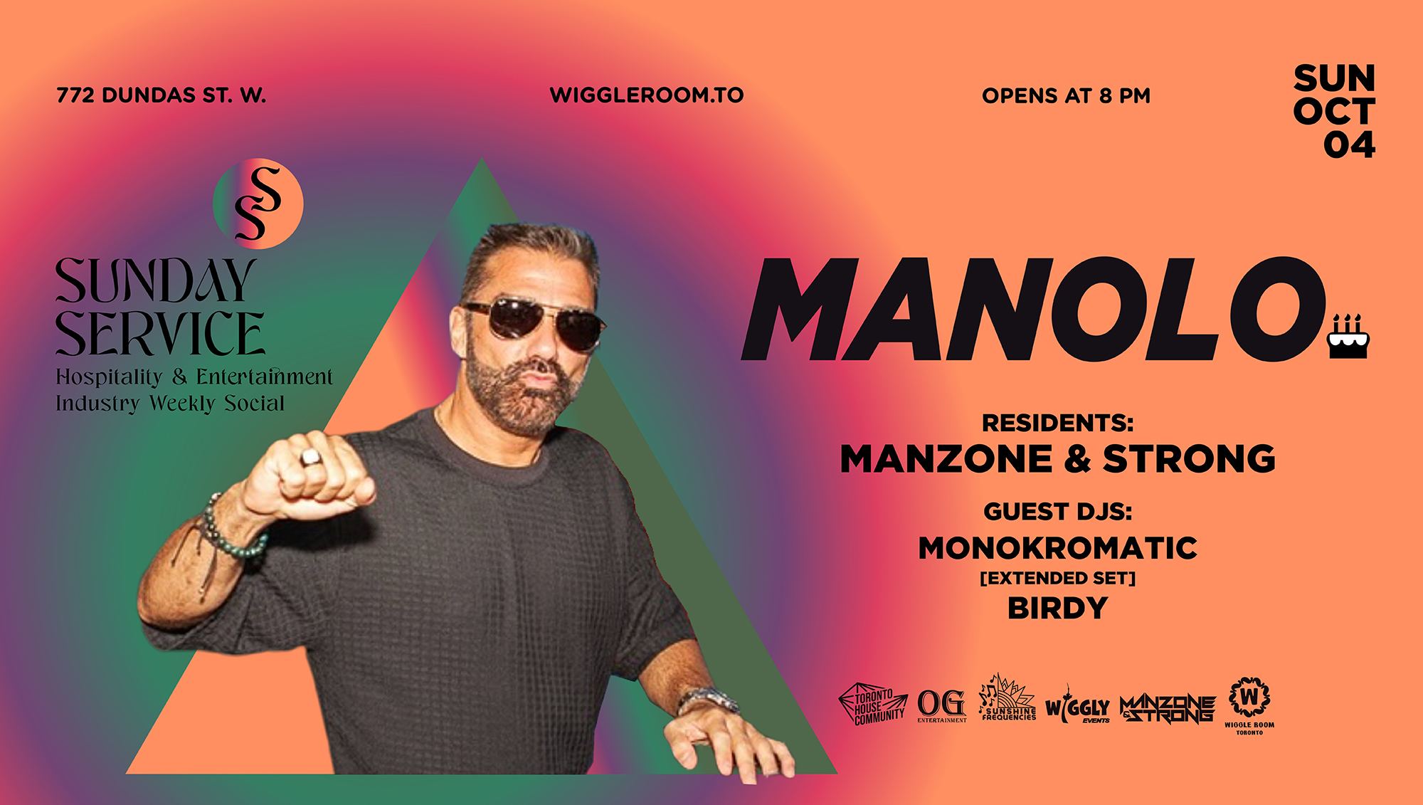 Sunday SerVice: Manolo - Manzone & Strong - Monokromatic - Birdy