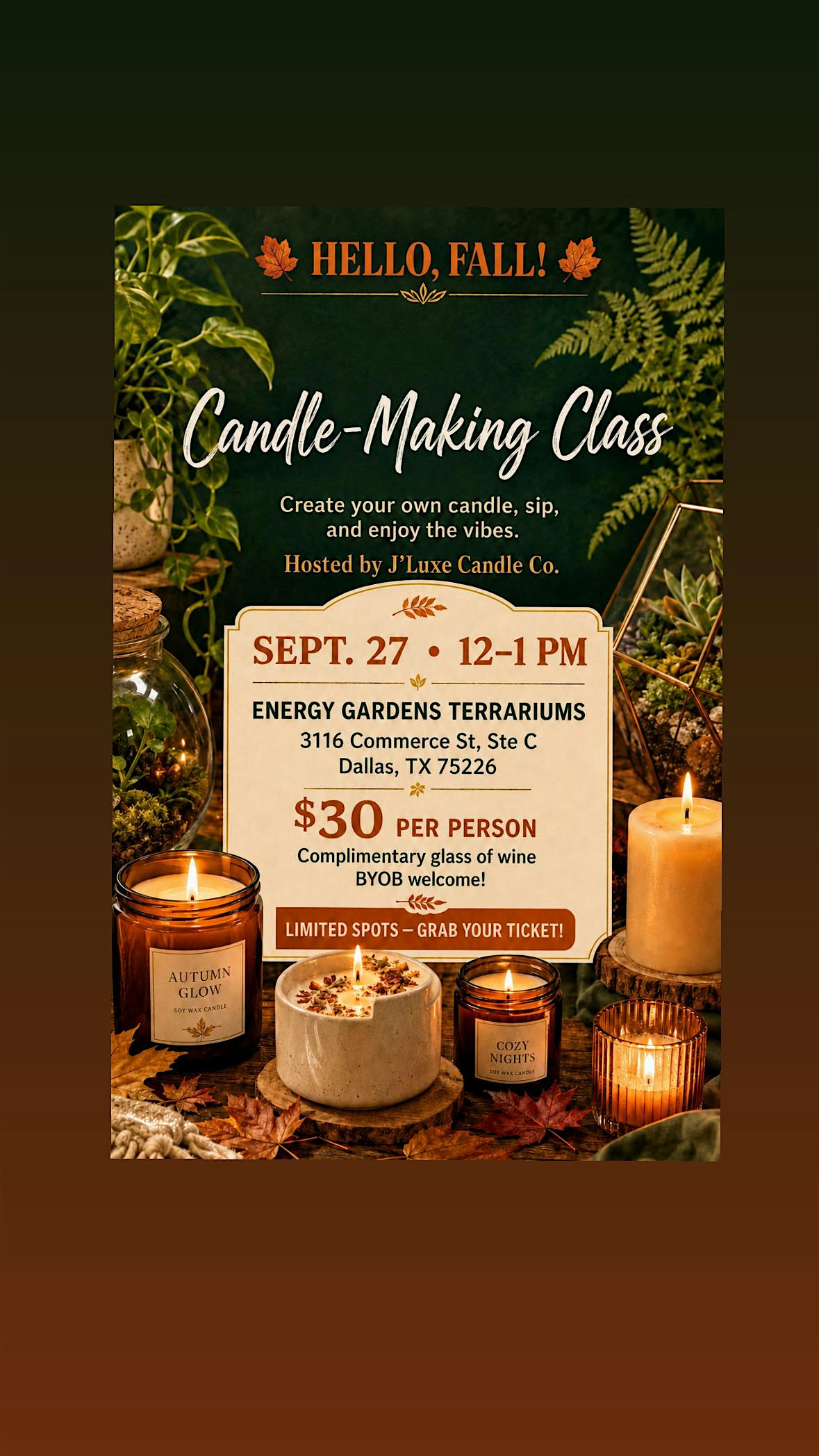 Fall Candle Making Class
