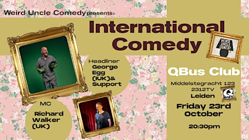 International Stand Up Comedy @QBus Club Leiden