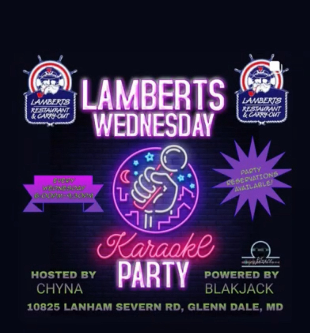 Lamberts Karaoke!