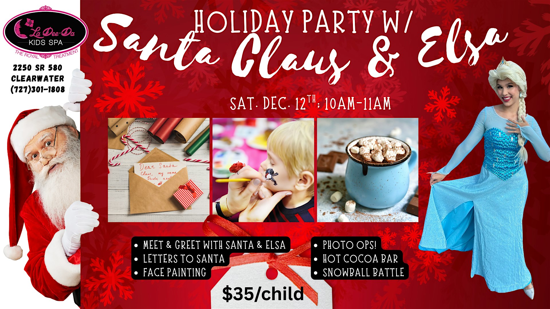Holiday Party with Santa & Elsa - Clearwater Location