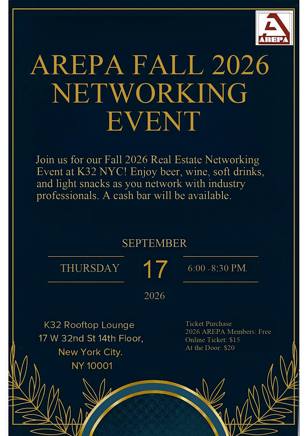 AREPA Fall 2026 Real Estate Networking Event