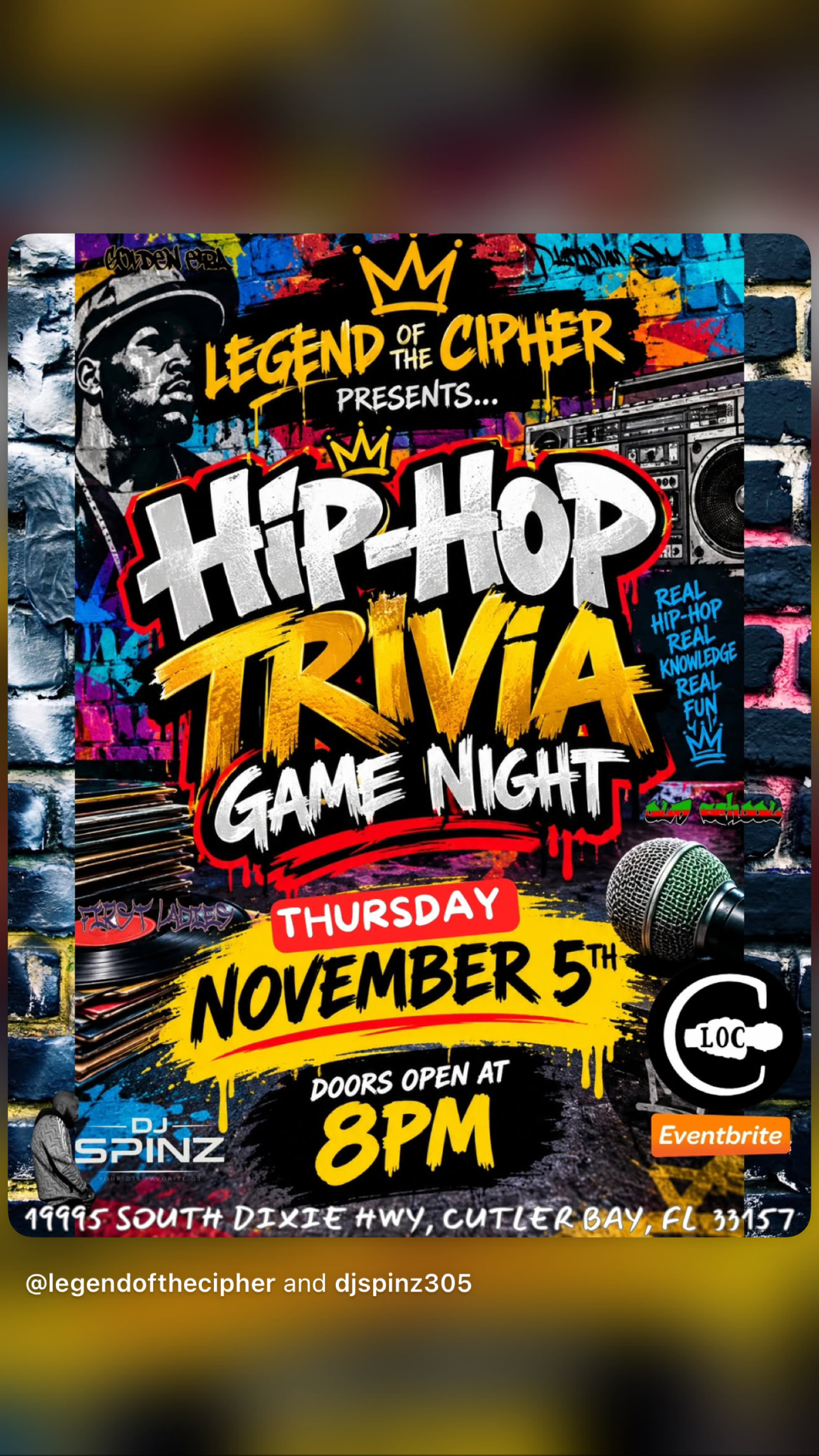 HIP-HOP TRIVIA GAME NIGHT