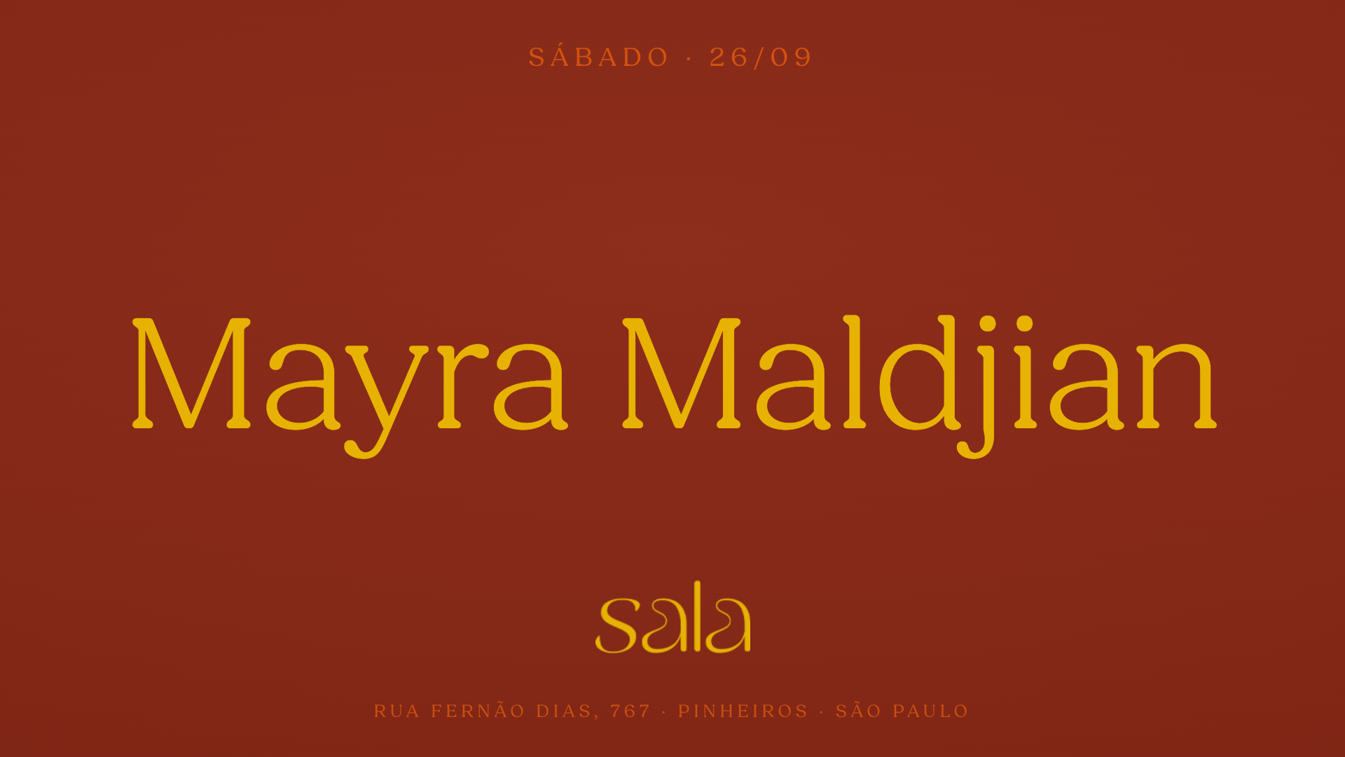 Sala recebe Mayra Maldjian