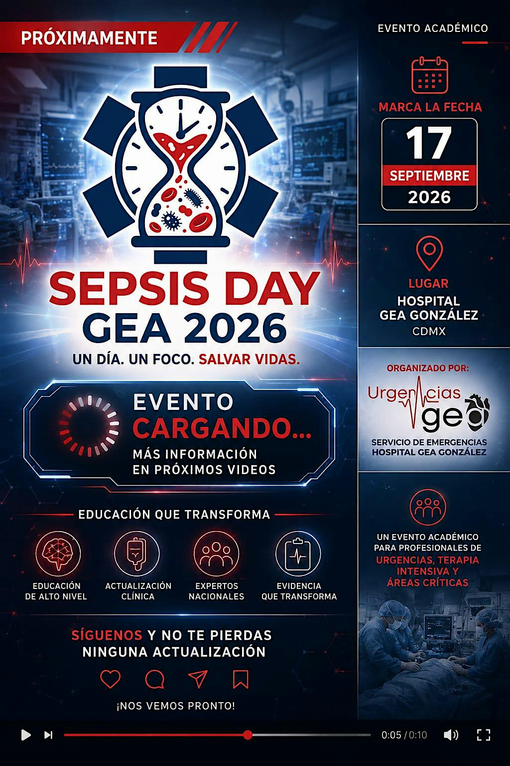 SEPSIS DAY 2026, URGENCIAS GEA GONZALEZ
