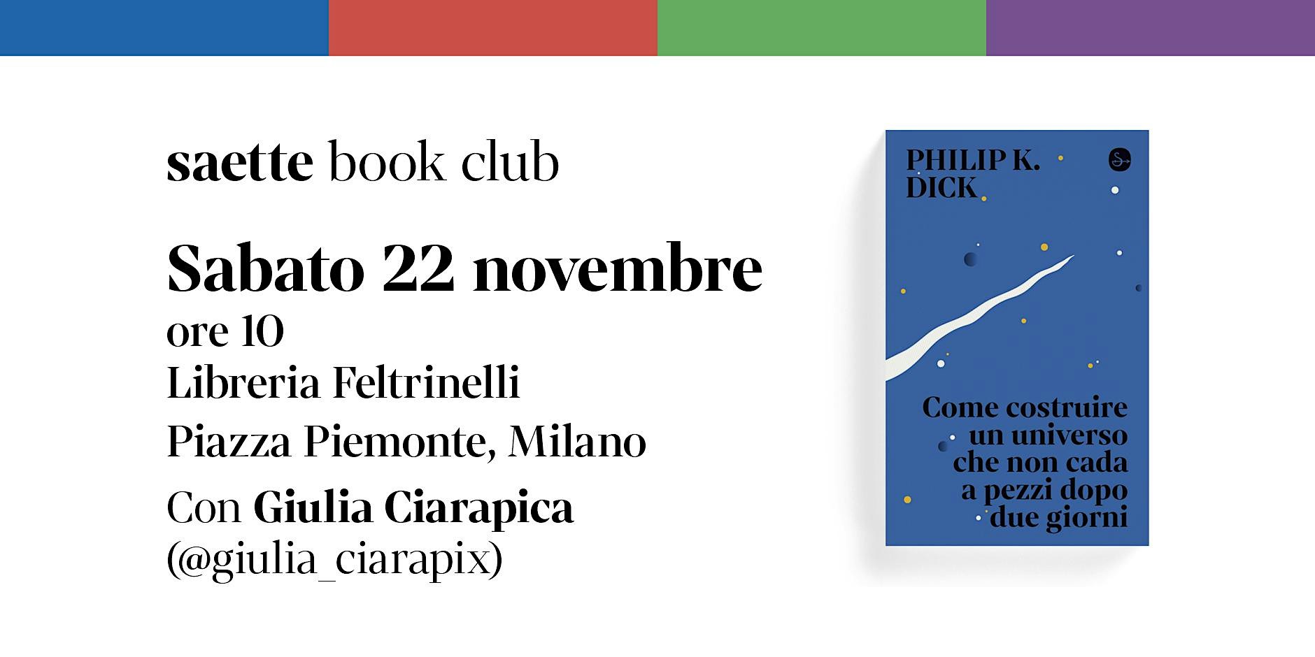 saette book club - "Come costruire un universo..." di Philip K. Dick