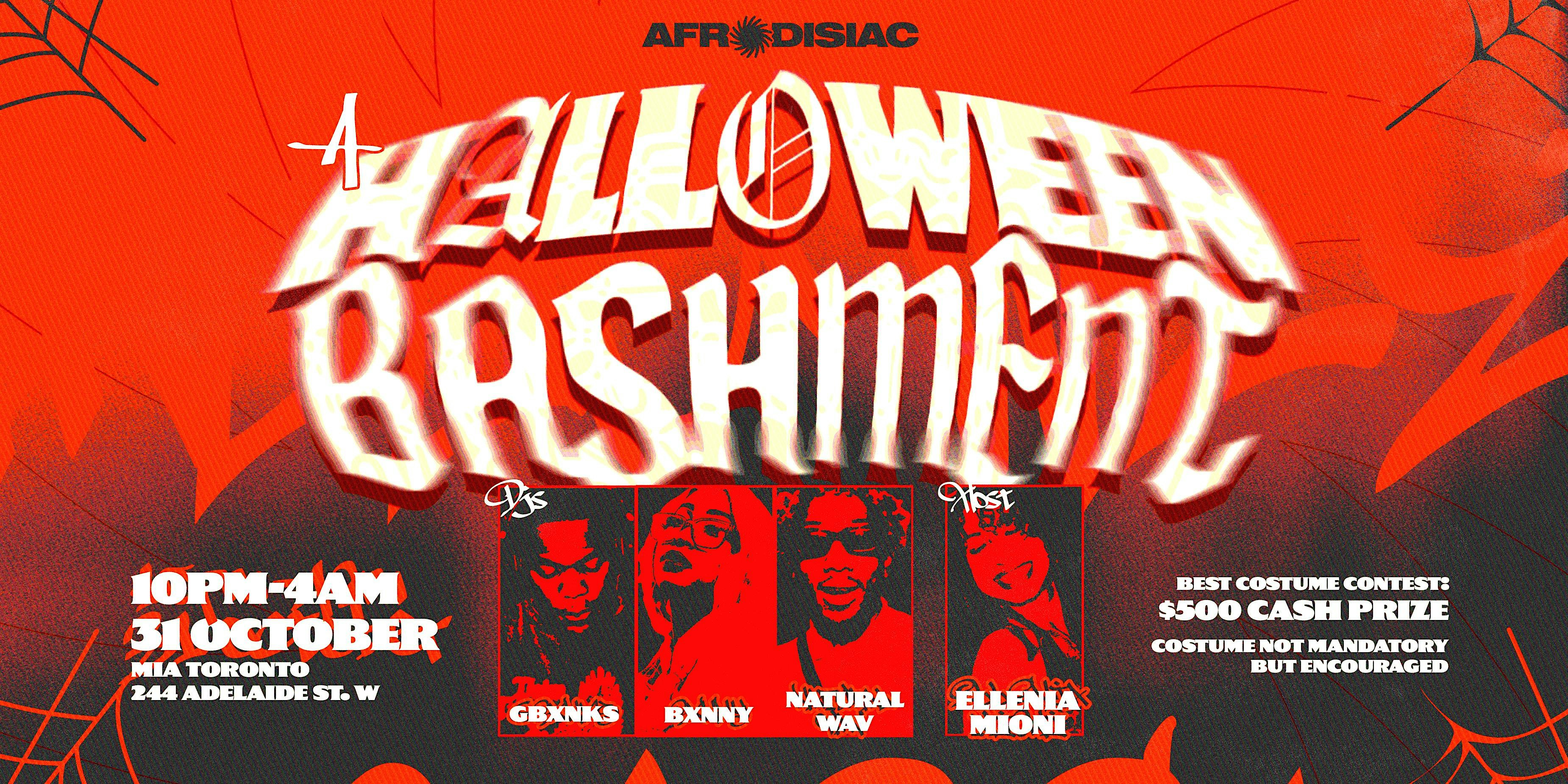 Afrodisiac presents A Halloween Bashment · October 31