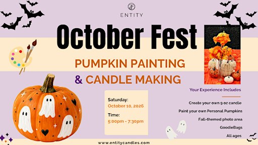 October Fest Pumpkin Painting & Candle Making Experience | Seattle