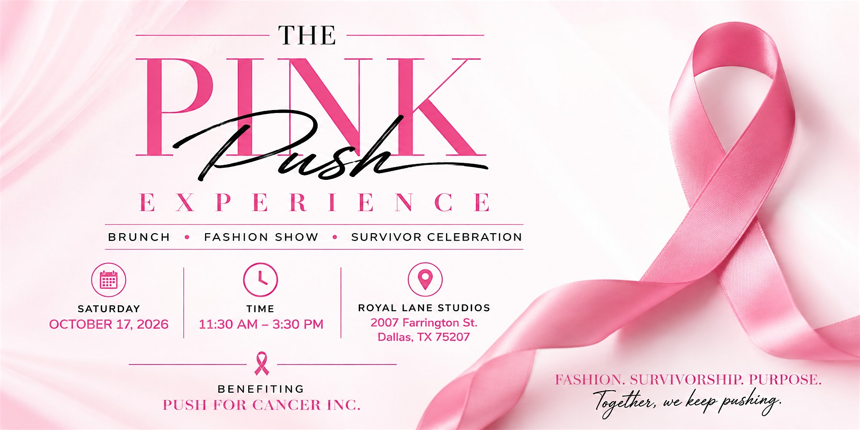 The Pink Push Experience: Breast Cancer Awareness Brunch & Fashion Show