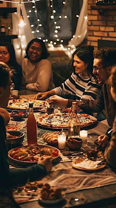 STRANGERS AT THE TABLE   (A dinner where small talk stays off the menu)