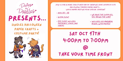 Singles Halloween Crafts + Costume  Party [Queer] [Ages 20-28]